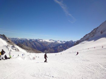 Der Hintertuxer Gletscher ist das einzige Ganzjahresskigebiet Österreichs
