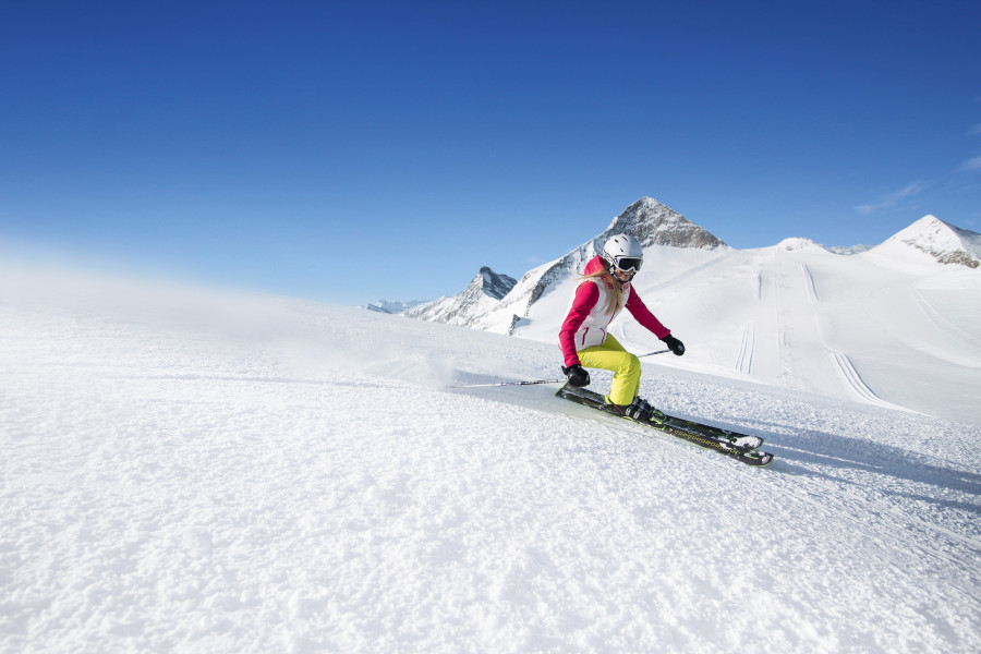 Skivergnügen am Ende des Tuxertals verspricht der Hintertuxer Gletscher....