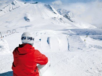 Im Betterpark Hintertux können sich Freestyler austoben.