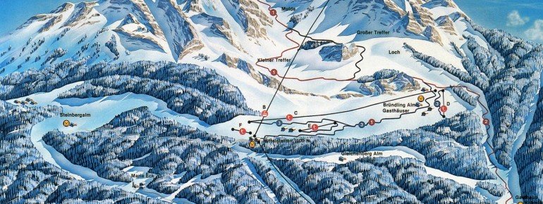 Pistenplan Hochfelln