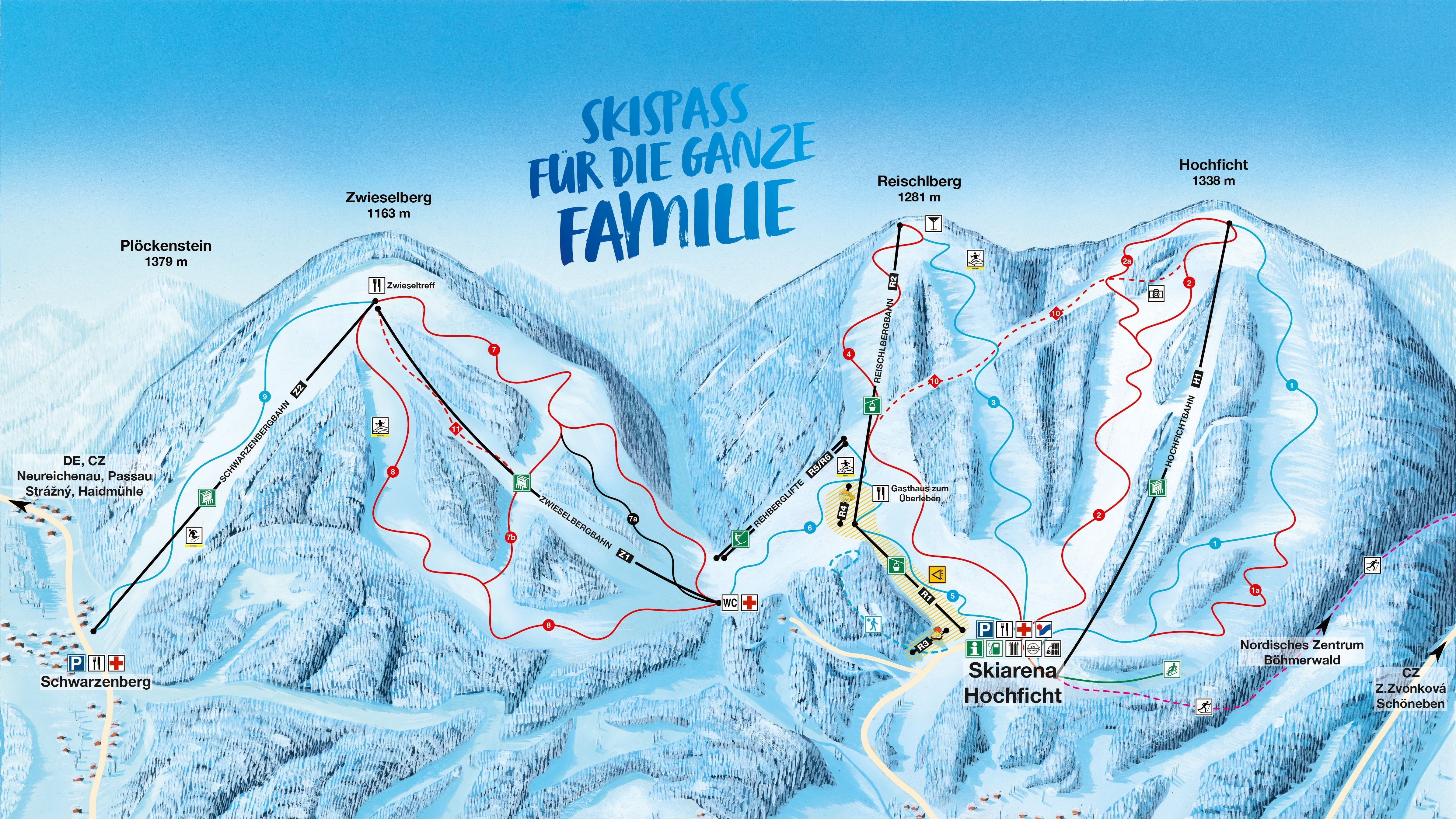 Pistenplan Hochficht