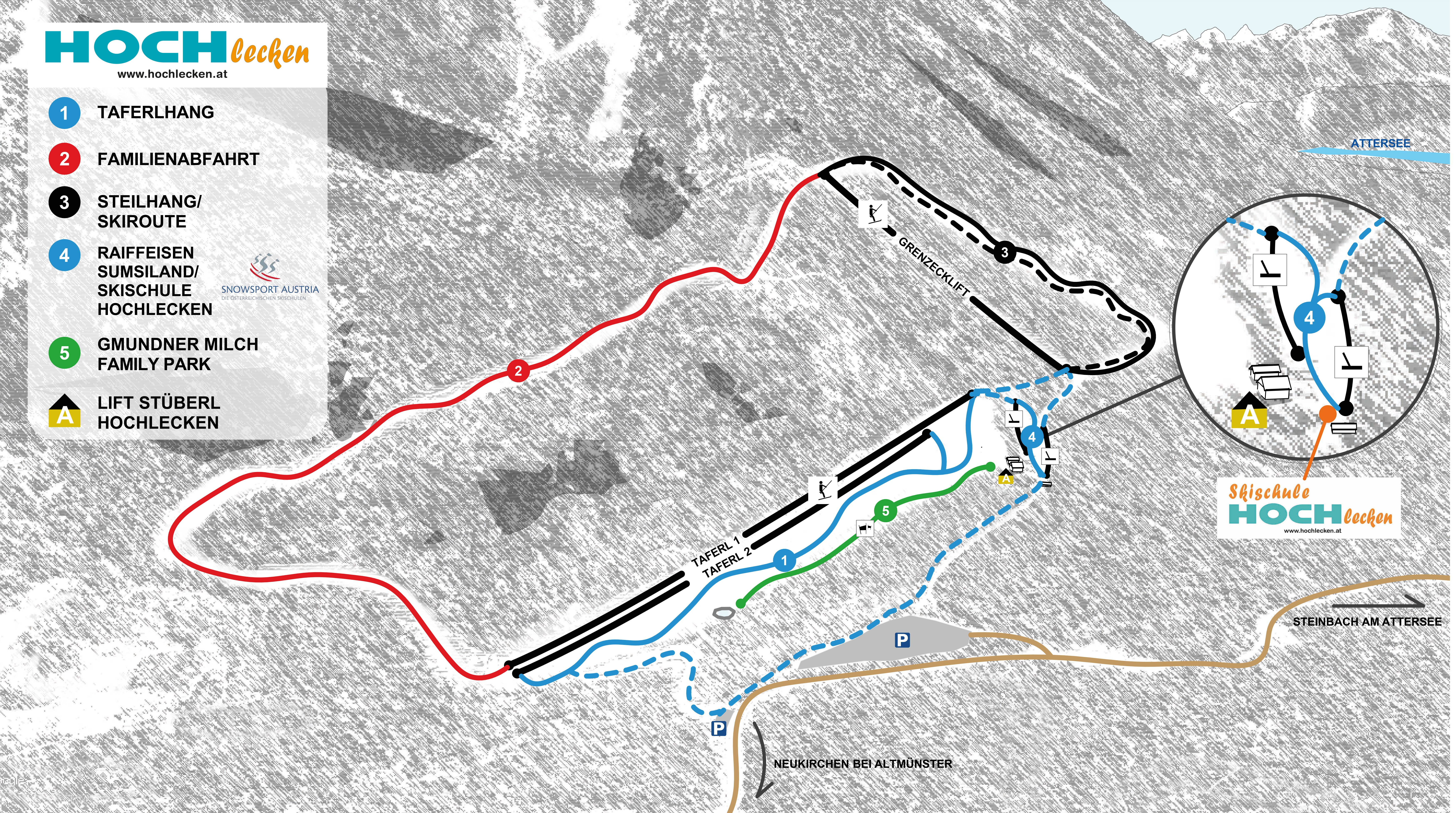 Pistenplan Hochlecken