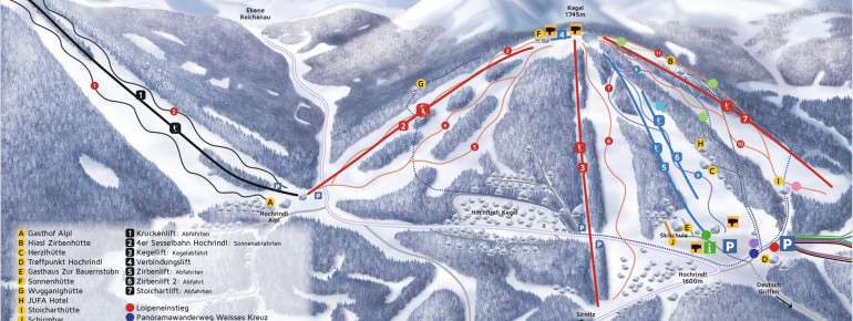 Pistenplan Hochrindl - Sirnitz