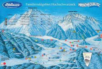 Pistenplan Hochschwarzeck Ramsau