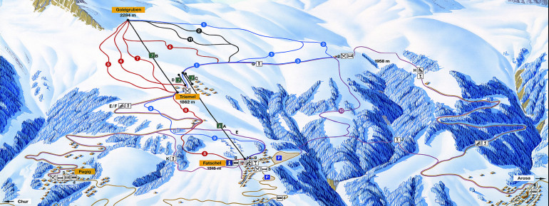 Pistenplan Hochwang