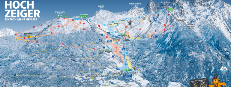 Pistenplan Hochzeiger Pitztal