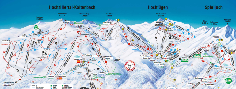 Pistenplan Hochzillertal