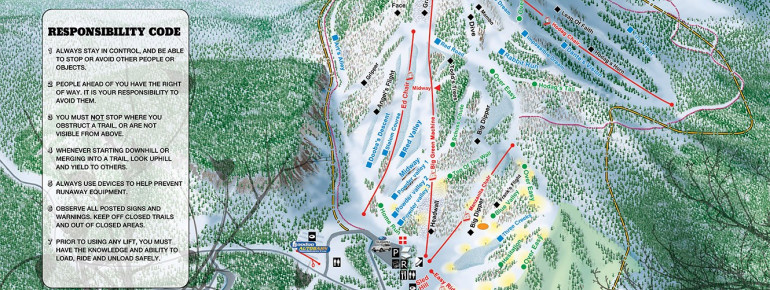 Pistenplan Hoodoo Ski Area
