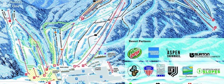 Pistenplan Hunter Mountain