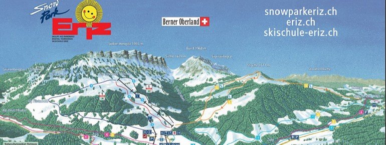 Pistenplan Snowpark Eriz