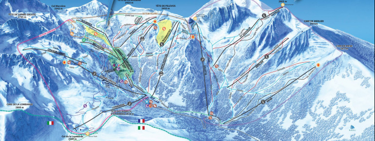 Pistenplan Isola 2000