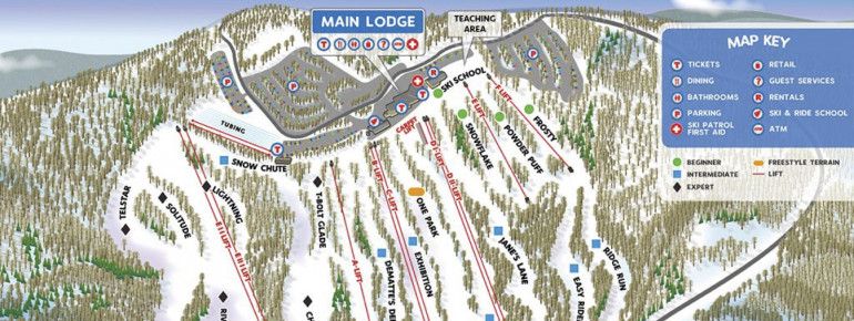 Pistenplan Jack Frost Ski Area