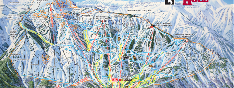 Pistenplan Jackson Hole