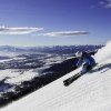 Skifahren vor einzigartiger Kulisse im Talgebiet Jackson Hole.
