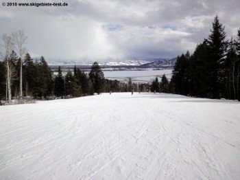 Das Anfängergebiet am Teewinot-Quad-Chair Sessellift!