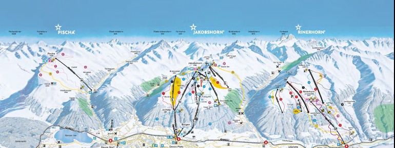Pistenplan Jakobshorn Davos