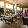 Alles topmodern: Blick ins Restaurant Halbzeit an der Mittelstation.