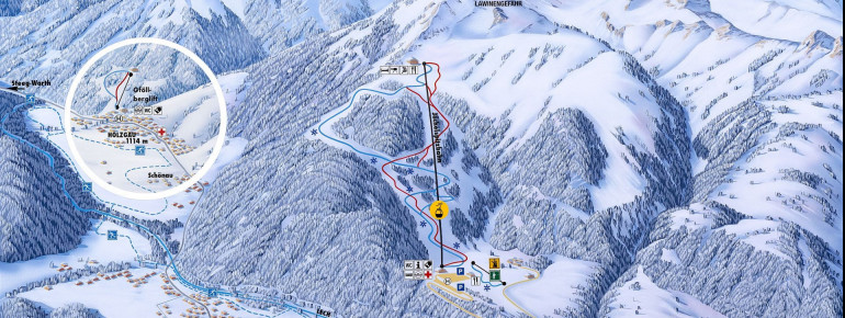 Pistenplan Jöchelspitze