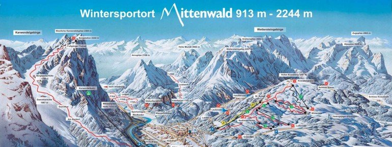 Pistenplan Karwendel Mittenwald