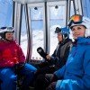 Mit der Gondelbahn geht es in wenigen Minuten auf den Gletscher.