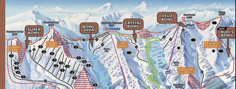 Pistenplan Kicking Horse Resort