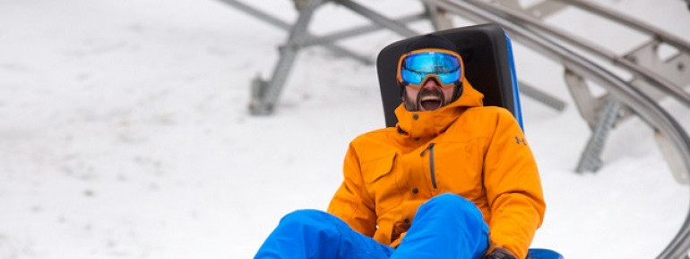 Die 1,5 km lange Rodelbahn Beast Mountain Coaster dreht und windet sich durch die Wälder Killingtons und ist ein Riesenspaß für Klein und Groß.