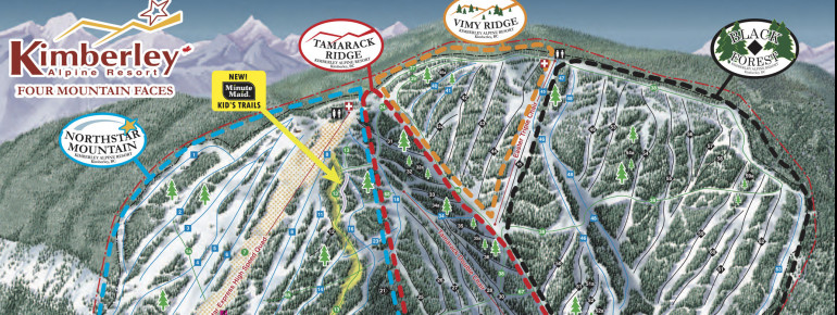 Pistenplan Kimberley Alpine Resort