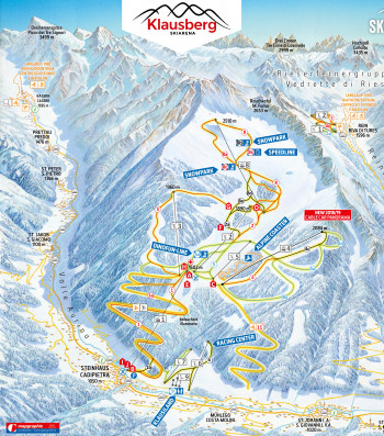 Pistenplan Klausberg