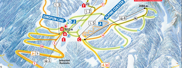 Pistenplan Klausberg (Skiworld Ahrntal)