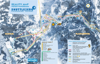 Pistenplan Shuttleberg Flachauwinkl-Kleinarl