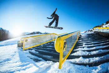 Hier kommen Snowboarder und Freeskier voll auf ihre Kosten.
