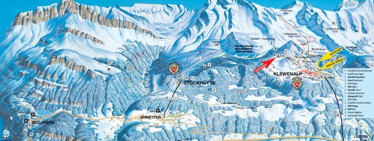 Pistenplan Klewenalp Stockhütte