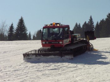 Pistenpräparierung am Skilift Mühlleiten