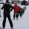 Ein Schlepplift sorgt im Skigebiet für die Beförderung der Gäste.