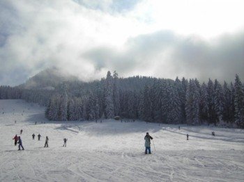 Abfahrt vom Ausstieg Lift 1 zum Lift 2 oder weiter zur Talstation Lift 1.