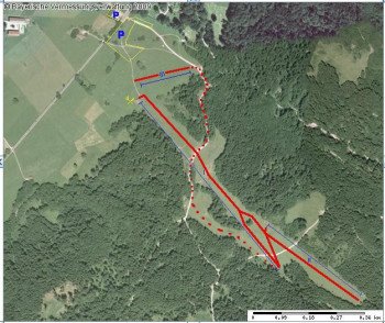 Pistenverlauf und Lifte aus der Vogelperspektive