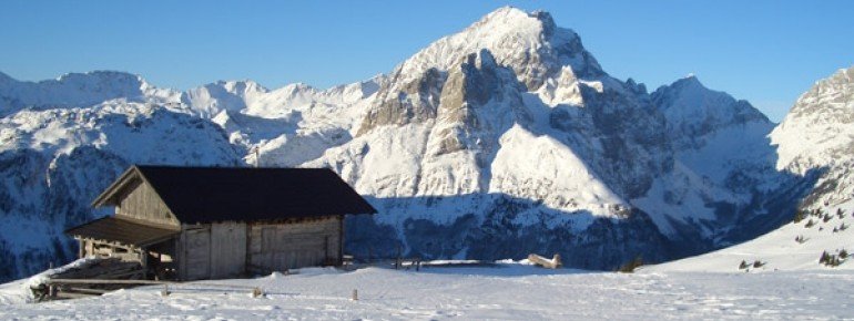 Blick auf das Alpenpanorama.