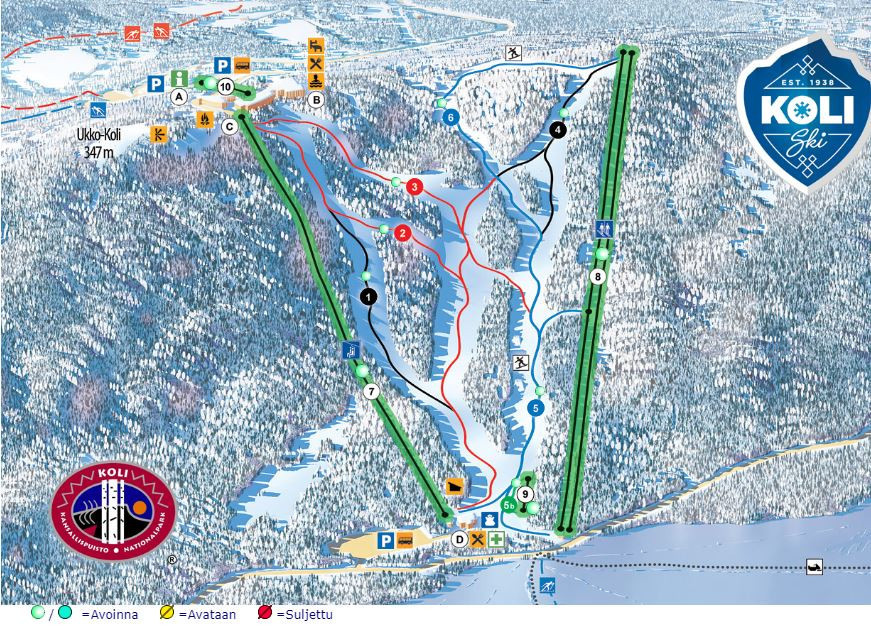 Pistenplan Koli