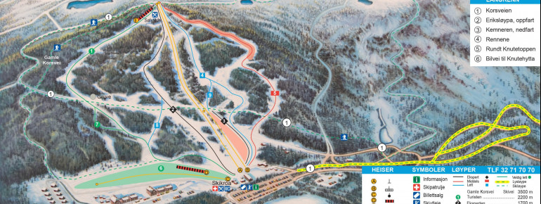 Pistenplan Kongsberg