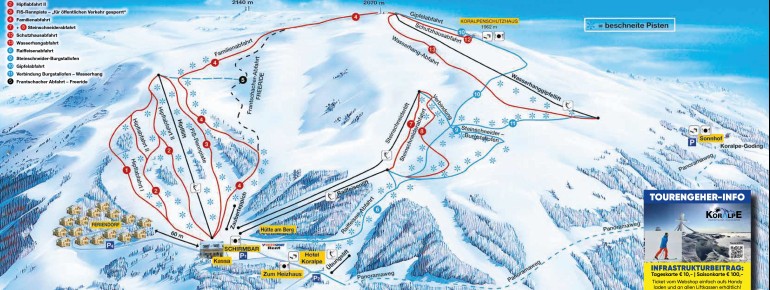 Pistenplan Koralpe