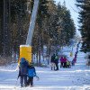 Insgesamt zwei Lifte transportieren die Wintersportler im Skizentrum Großer Kornberg.