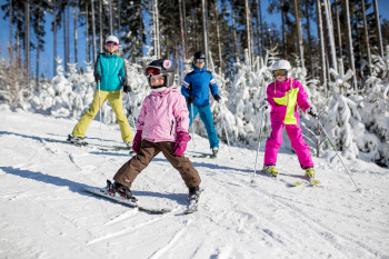 Die einfachen Abfahrten sind auch für Kinder gut geeignet.