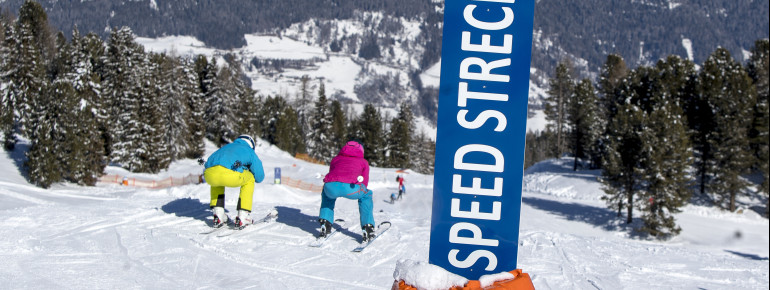 Auf der Speed Strecke wird deine Geschwindigkeit gemessen.