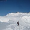 Blick zur Bergstation (2100m)!