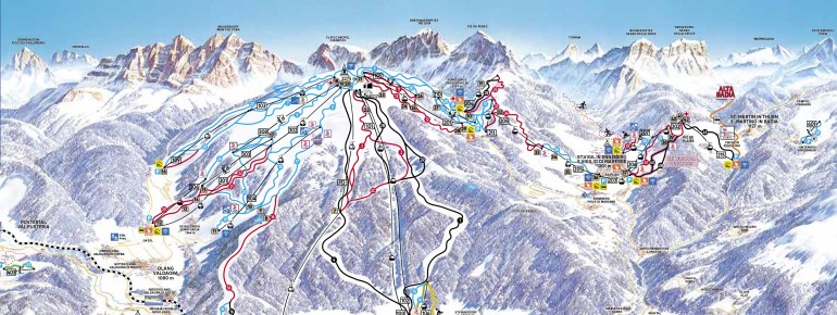 Pistenplan Kronplatz