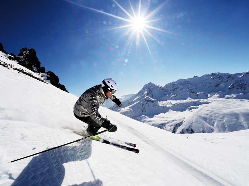 Die meisten Pisten sind im Kühtai rot markiert, weshalb gerade fortgeschrittene Wintersportler hier die Qual der Wahl haben.