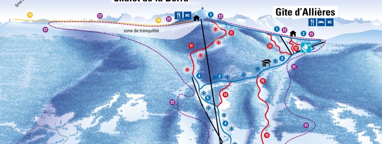 Pistenplan La Berra