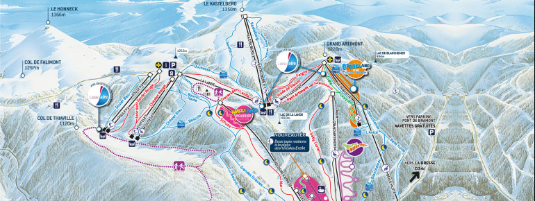 Pistenplan La Bresse Hohneck