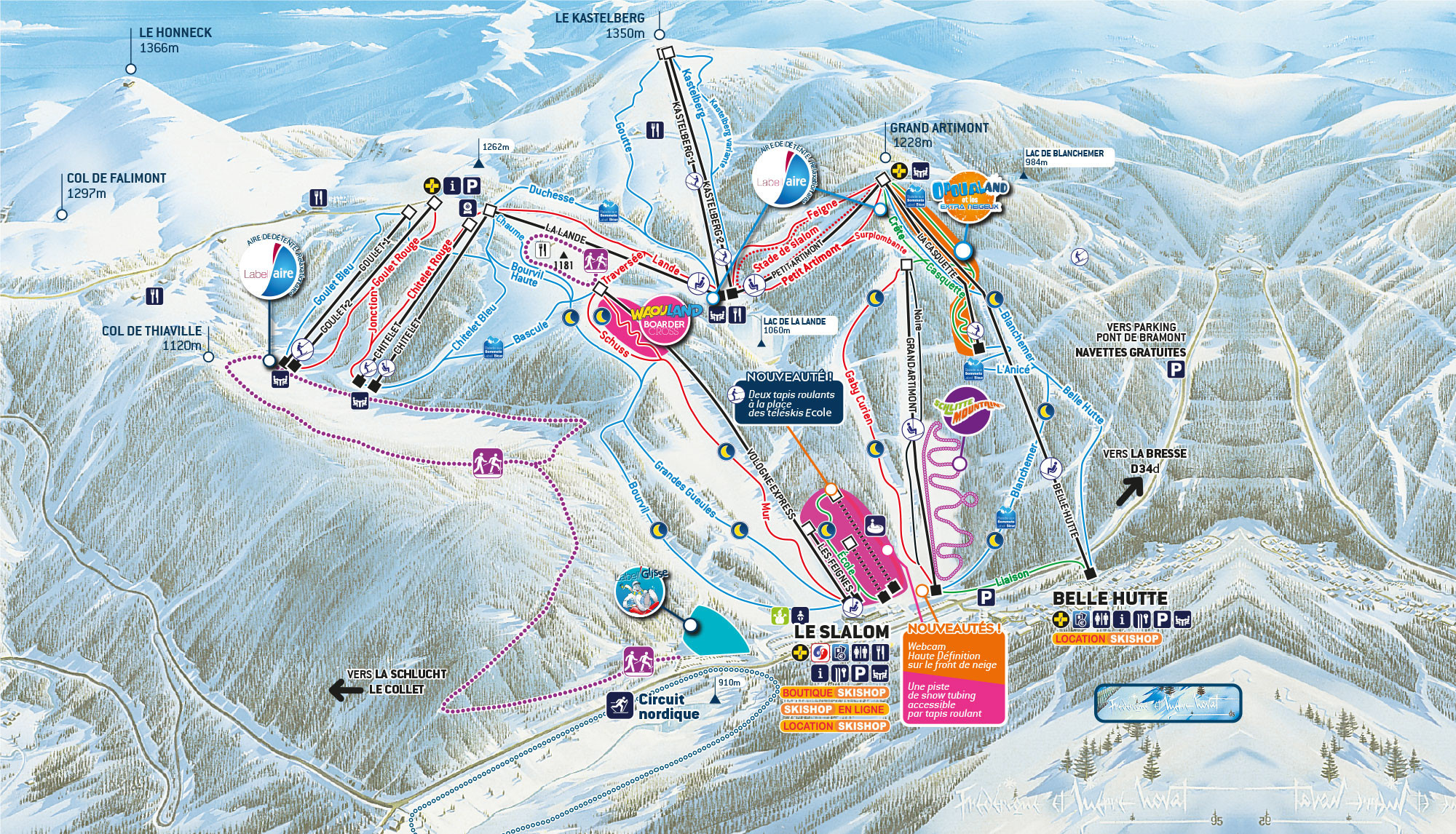 Pistenplan La Bresse