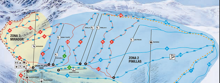 Pistenplan La Pinilla